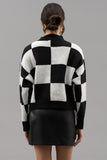 Checkered Crew Neck Sweater