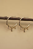 Gold Drip Hoops