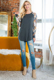 Pretty In Plaid Raglan Top