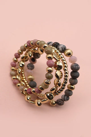Natural Stone Layer Bracelet