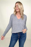 Front Seam Light Knit Sweater - 4 Colors!