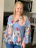Floral Tie Front Cardigan
