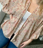 Taupe Paisley Cardigan