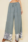 Wide Leg Pants - Blue