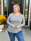 Laina Open Shoulder Top