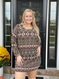 Fall Feels Printed Dress