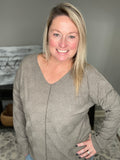 Olive Textured Top