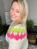 Mountain Lodge Sweater - Multi-Green