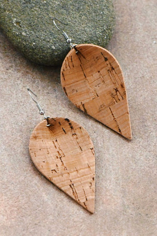 Cork Drop Earrings