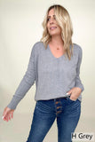 Front Seam Light Knit Sweater - 4 Colors!
