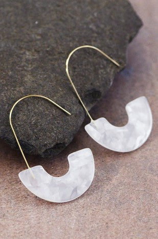 White Resin Hoops